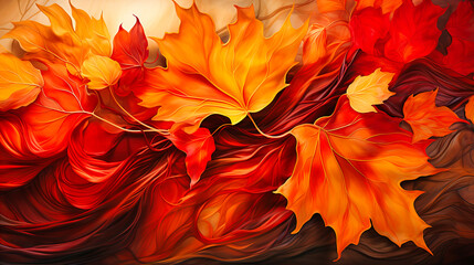 Synchronized Dance of Leaves in Autumn Breezes,
