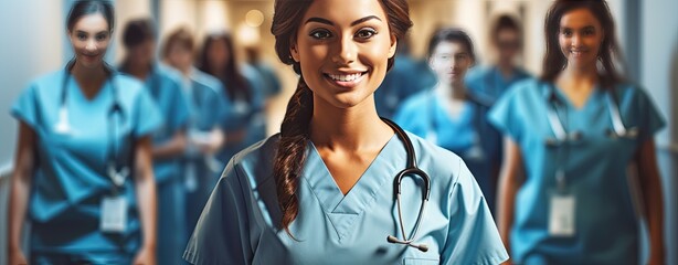 smiling woman medicine doctor