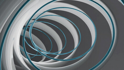 Abstract flight inside hypnotic oval shaped tunnel. Design. Wide and narrow stripes creating optical illusion.