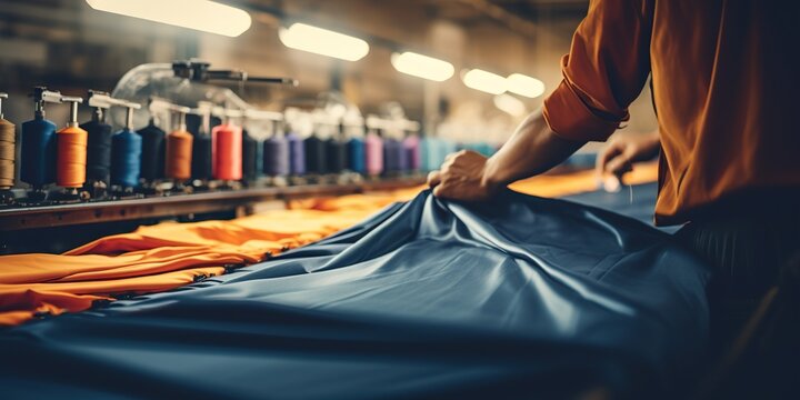 Modern cloth manufacture, where every stage involves the hands of a worker, reflects artistry and quality.