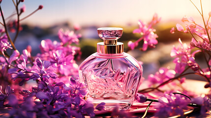 Obraz na płótnie Canvas Fragrant Breeze Over Blooming Fields of Lavender