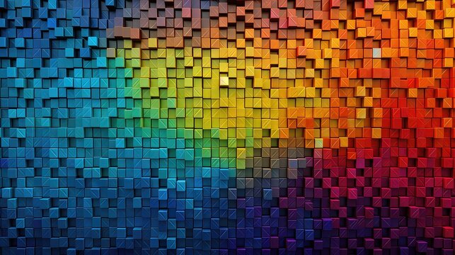 abstract pixel mosaic grid illustration texture design, shape digital, effect square abstract pixel mosaic grid