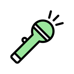 icon flashlight, editable file