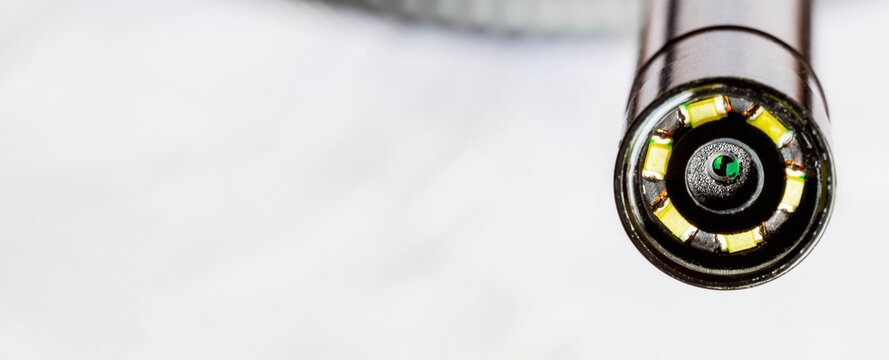 Banner view with copy space of endoscope camera