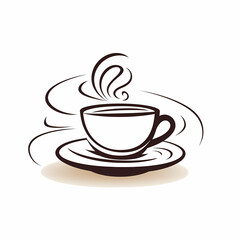 Obraz premium Cup Of Coffee On A Saucer
