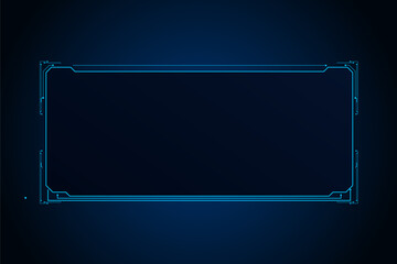 Sci fi futuristic user interface, HUD template frame design, Technology abstract background	
