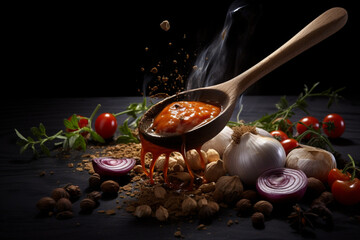 food photographer hired to shoot a closeup, generative ai.