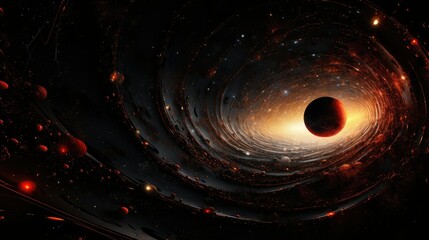 Obraz premium elegant event horizon intrigue illustration light gold, award banner, backdrop modern elegant event horizon intrigue