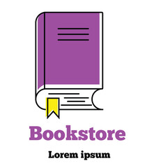 Book Logo Flat Line Art