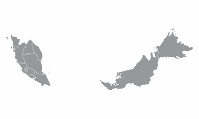 Malaysia administrative map