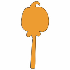  Pumpkin Halloween holiday decoration and design.