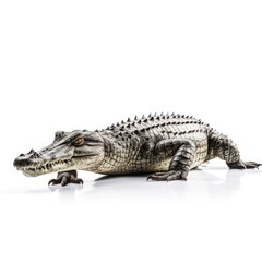 Crocodile on White background, HD