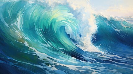 Close up of shimmering waves