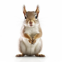 Obraz premium Squirrel on White background, HD