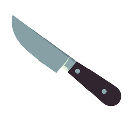 Sharp kitchen knife illustration