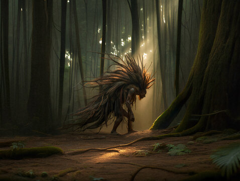 A legendary man made from roots