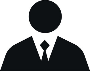 Administrator icon sign. Man with coat suit. Business signs and symbols.