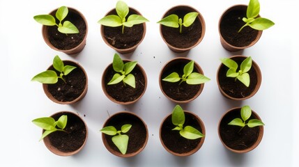 planting in pots sprouts.