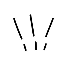 hand drawn explosion line