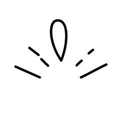 hand drawn explosion line