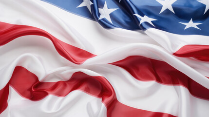 Close Up of an American flag with wrinkles, Background, Illustrations, HD