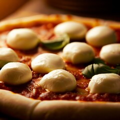 pizza with mozzarella