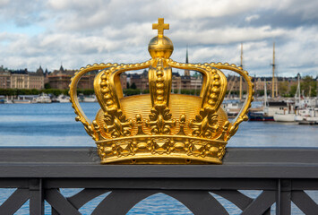 Fototapeta na wymiar Stockholm view with crown