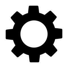 Gear setting symbol icon vector image. Illustration of the industrial wheel mechine mechanism design image