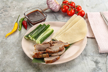 Chinese cuisine - roasted duck breast
