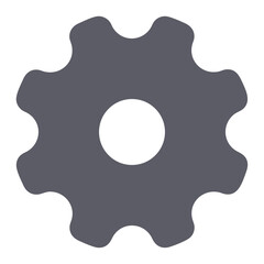 Gear setting symbol icon vector image. Illustration of the industrial wheel mechine mechanism design image