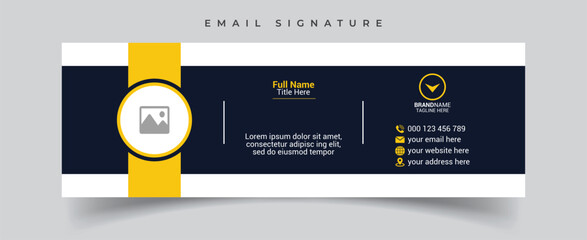 email signature template or email footer template