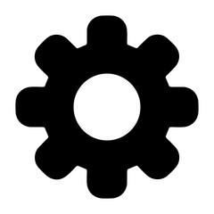 Gear setting symbol icon vector image. Illustration of the industrial wheel mechine mechanism design image