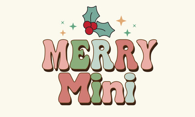 Merry Mini Retro Christmas Design