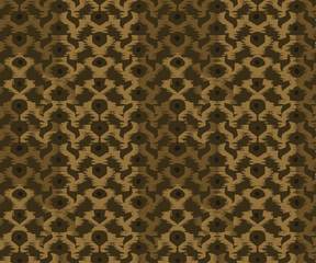 Seamless abstract animal print, in monotones of brown. Great for unisex fashion, wallpaper, satin prints, matte and sheen effects, paper, umbrellas, scarves, bags, and home decor.