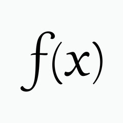 Formula Icon. Function, Mathematics Patterns Symbol - Vector. 