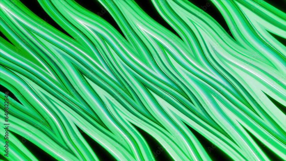 Poster abstract background with strings glowing and flowing on a black background. motion. rhombus like ben