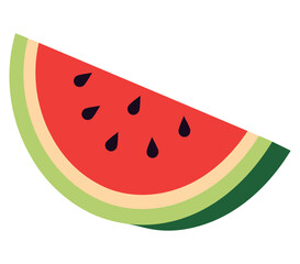 Juicy watermelon slice vector design
