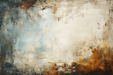 blue and brown background with texture and distressed vintage grunge and watercolor