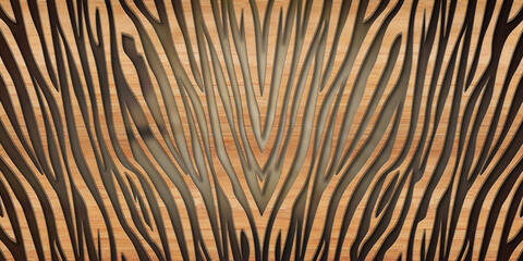 Oak Wood Seamless geometric pattern background with Card Board Style Effect
