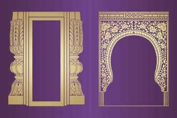 Obraz premium traditional paisley floral pattern, textile , Rajasthan, royal India 