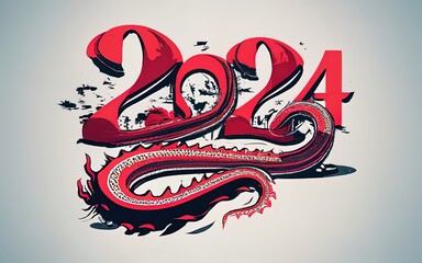 2024 dragon theme with Generative AI.