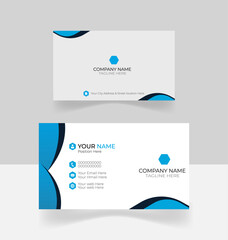 Business card template. Visiting card template. Company business card with template .  Creative business card. Corporate business.