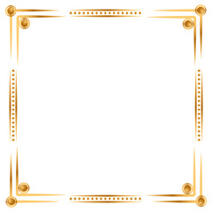 Rectangle golden frame border