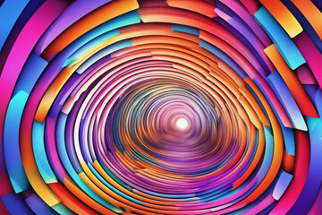 Naklejka premium Hintergrund abstrakt bunt Tunnel Strahl, Spirale, Laser, Nebel, Verlauf