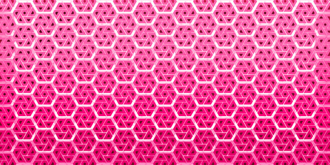 Pink color seamless geometric pattern background with Pink color Embosed effect