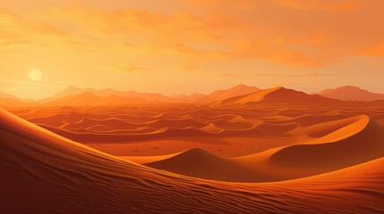 sun dunes sunset sand illustration nature sunrise, desert morocco, sky africa sun dunes sunset sand