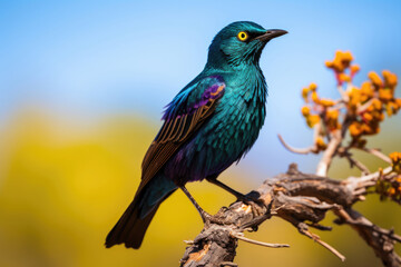 Cape Glossy Starling in the wild