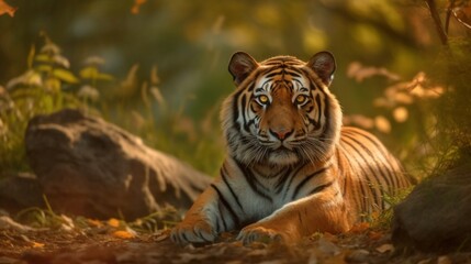 lovely tiger.Generative AI