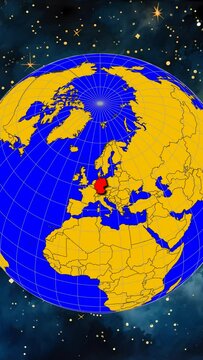 Zoomen Sie auf die Karte von Deutschland. Die Animation geht weiter mit der Hauptstadt und den Gro&szlig;st&auml;dten des Landes