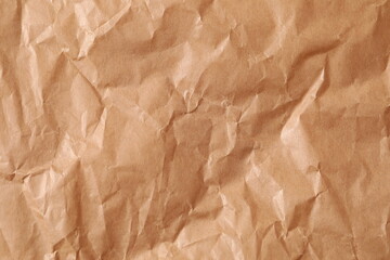 crumpled brown paper